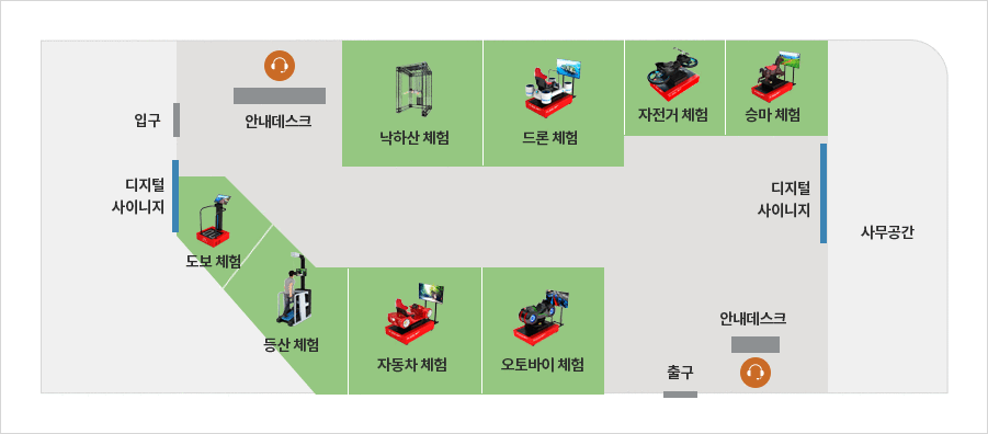 남산 vr체험관 배치도