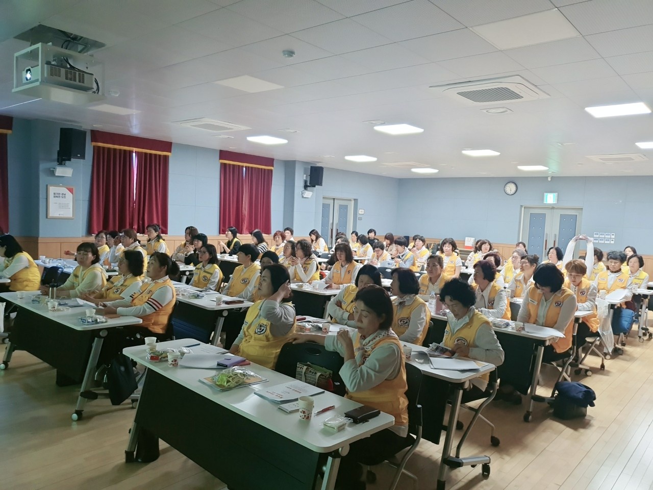 대한적십자사봉사회 거제시협의회, 적십자 봉사원 교육 실시 현장