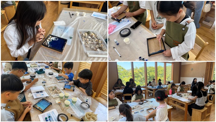 거제목재문화체험장, 가을맞이 특별체험 ‘바다 레진 파도 트레이 만들기’성료 현장