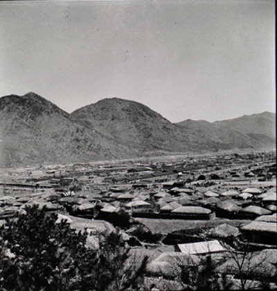 포로수용소 당시 마을(독봉산과 고현 서문마을)